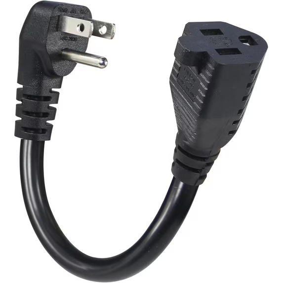 6-Inch Low Profile Extension Cord