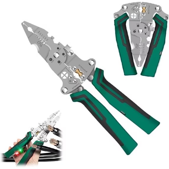 Wire Stripper Pliers with Voltage Tester